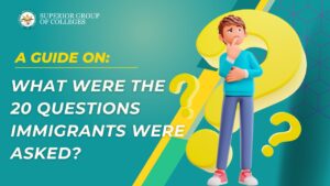 what were the 20 questions immigrants where asked