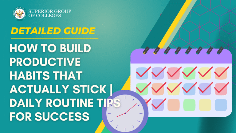 How to Build Productive Habits That Actually Stick | Daily Routine Tips for Success