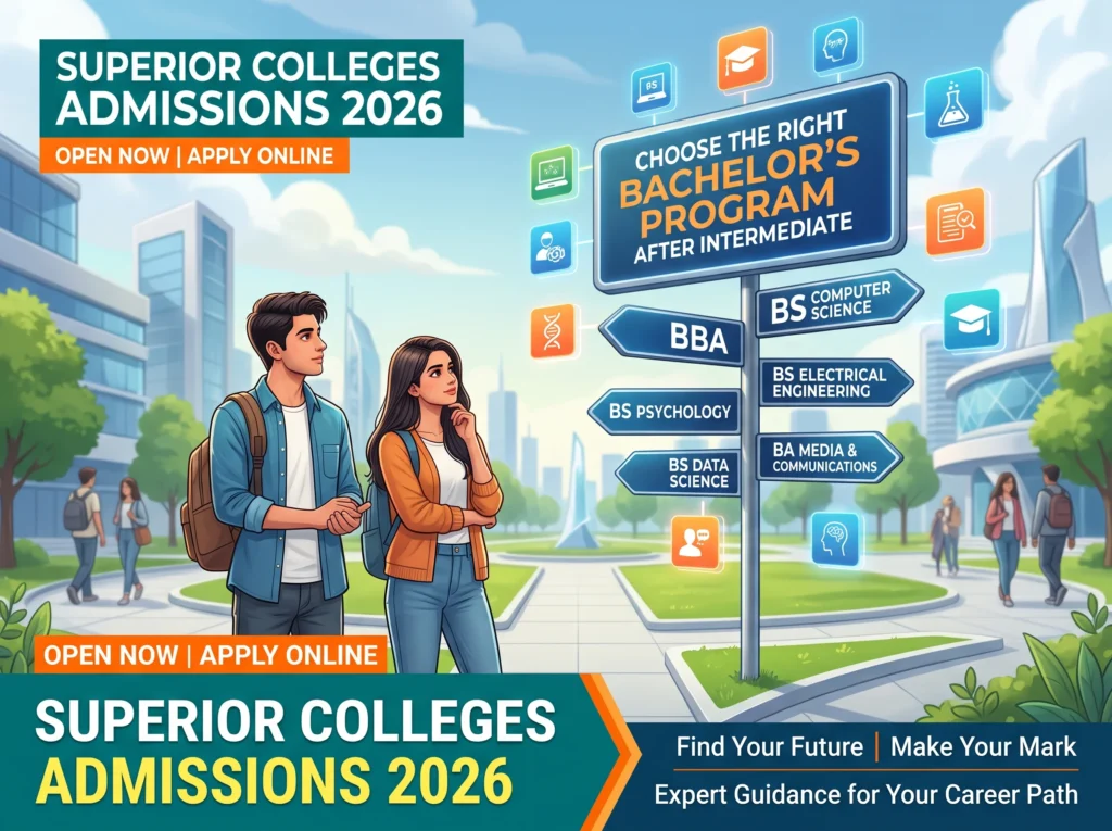 Bachelor Programs After Intermediate Superior Colleges Admissions 2026