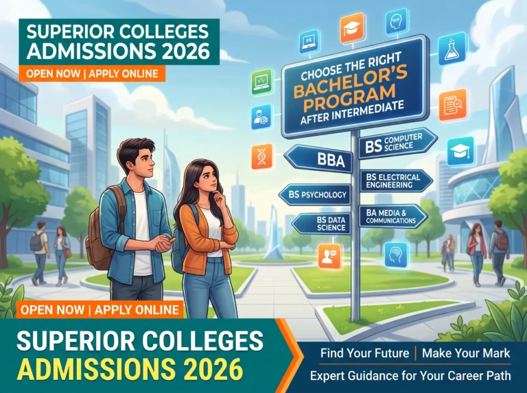 Choose the Right Bachelor’s Program After Intermediate | Superior Colleges Admissions 2026